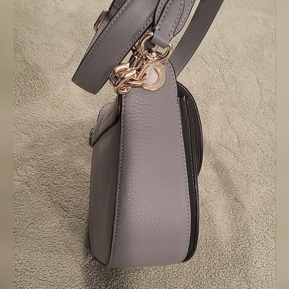 SOLD- Coach Kleo Shoulder Bag 17 in Granite/Gold- - Picture 5 of 15